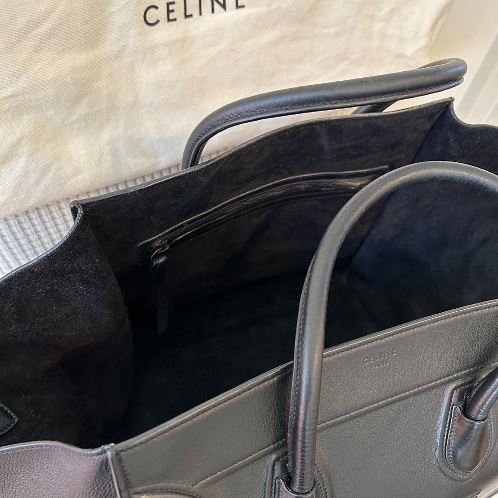 Celine Handbag Black Phantom Medium Tote - Picture 4 of 4